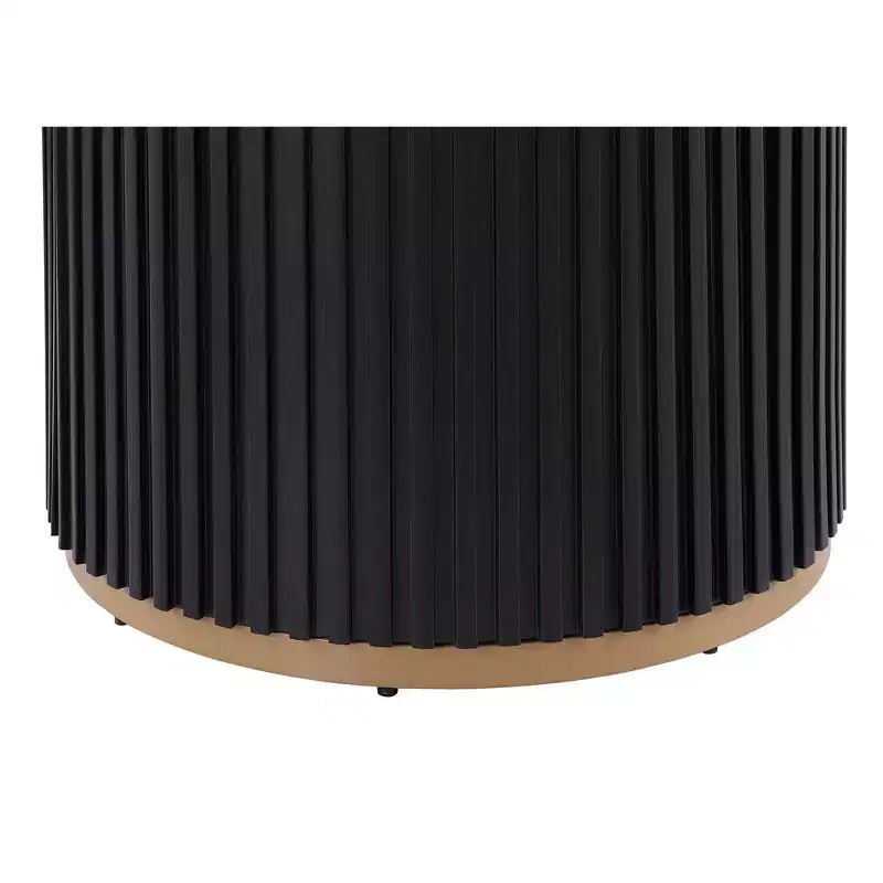 Table à manger ronde GDFStudio Chloe en faux marbre, 117 cm