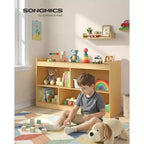 Étagère de rangement pour jouets pour enfants SONGMICS, étagère Montessori avec 5 compartiments ouverts, pour chambre d'enfant, salle de jeux, 30 x 112,2 x 65 cm