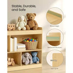 Étagère de rangement pour jouets pour enfants SONGMICS, étagère Montessori avec 5 compartiments ouverts, pour chambre d'enfant, salle de jeux, 30 x 112,2 x 65 cm