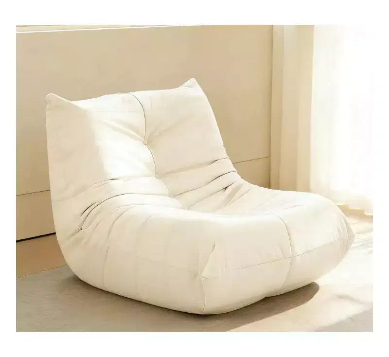 Canapé géant poire pour le sol, canapé paresseux en mousse à mémoire de forme pour adultes, grand pouf en simili cuir sans accoudoirs pour salon, chambre, dortoir, bureau