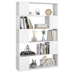 vidaXL Bibliothèque Cloison de séparation Blanc Bois d'ingénierie 100x24x155 cm