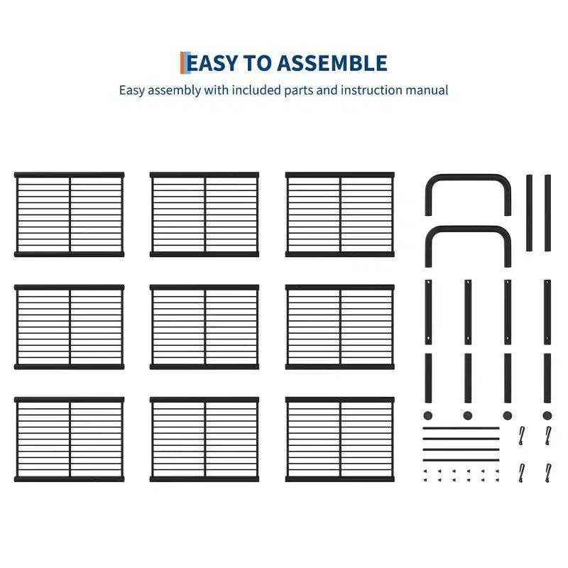 Meuble à chaussures fin et réglable avec cadre en métal et étagères en tissu - Organiseur de rangement de chaussures peu encombrant pour entrée et chambre à coucher