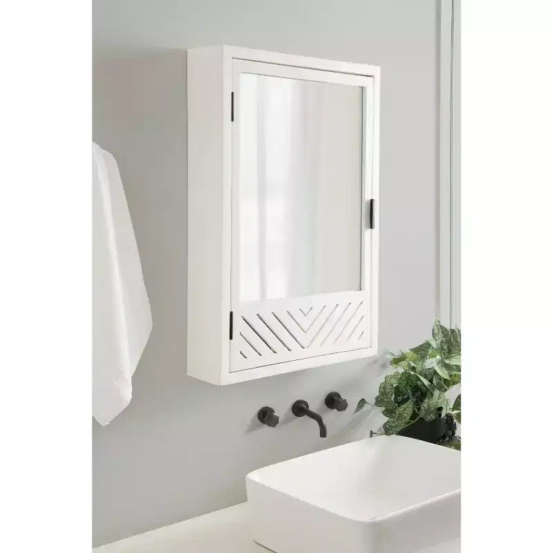 Armoire de salle de bain Kate et Laurel Mezzeta avec miroir