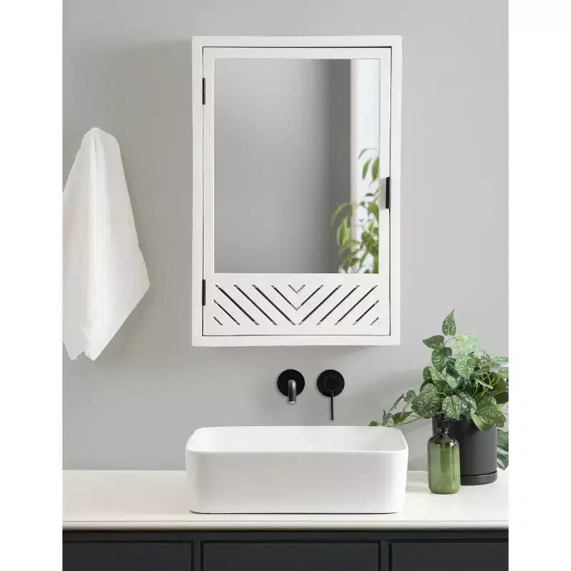 Armoire de salle de bain Kate et Laurel Mezzeta avec miroir