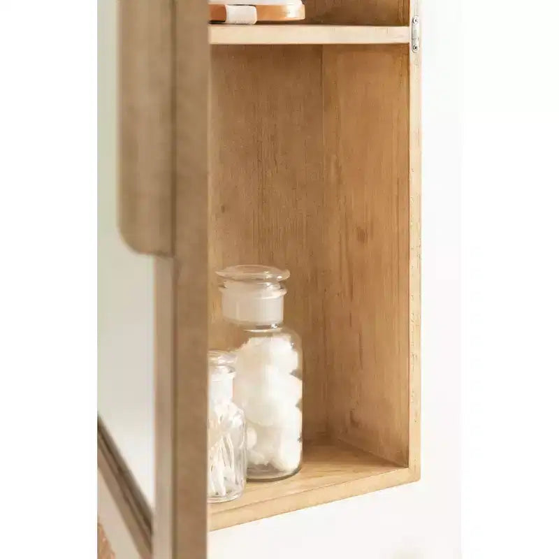Armoire de toilette miroir en rotin Kate et Laurel Ori
