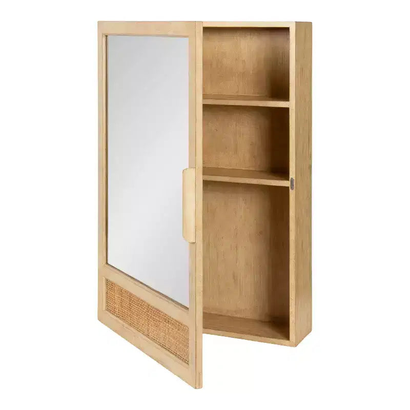 Armoire de toilette miroir en rotin Kate et Laurel Ori