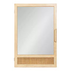 Armoire de toilette miroir en rotin Kate et Laurel Ori