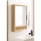 Armoire de toilette miroir en rotin Kate et Laurel Ori