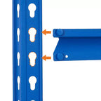 Étagère de garage, capacité de 1 134 kg, étagères de rangement réglables en acier, rayonnages de rangement robustes pour sous-sol, entrepôt, atelier