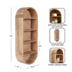 Étagère Murale Capsule Kate and Laurel Hutton Wood, Naturel, 13x33