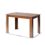 Ensemble table de salle à manger FurnitureR pour 6 personnes, table de cuisine moderne avec 6 tabourets en métal, ensemble de salle à manger peu encombrant pour cuisine, salle à manger, appartement