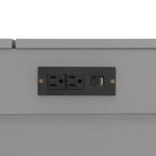 Lit escamotable Queen Size, Lit armoire pliable avec tiroir et station de charge pour chambre, salon - ModernLuxe
