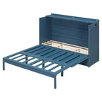 Lit escamotable Queen Size, Lit armoire pliable avec tiroir et station de charge pour chambre, salon - ModernLuxe