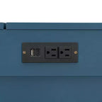 Lit escamotable Queen Size, Lit armoire pliable avec tiroir et station de charge pour chambre, salon - ModernLuxe