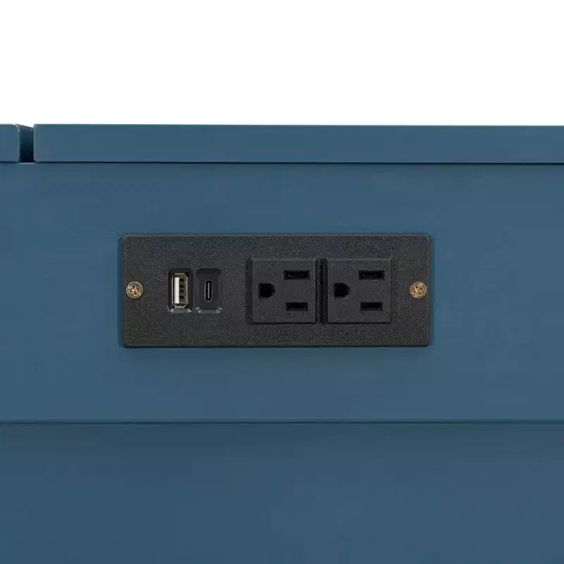 Lit escamotable Queen Size, Lit armoire pliable avec tiroir et station de charge pour chambre, salon - ModernLuxe