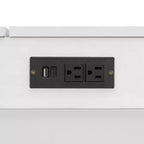 Lit escamotable Queen Size, Lit armoire pliable avec tiroir et station de charge pour chambre, salon - ModernLuxe