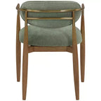 Chaises de salle à manger Riccio de Meridian Furniture avec accoudoirs et revêtement en tissu haute performance (lot de 2)