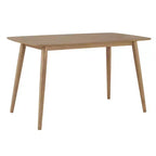 Ensemble de salle à manger Cortland en chêne naturel style mi-siècle, hauteur comptoir, largeur 160 cm - iNSPIRE Q