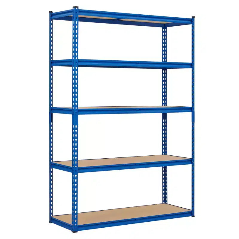 Étagère de Rangement de Garage Robuste Unité de Stockage à 5 Niveaux Réglable en Métal Capacité de 900 à 1130 kg Organisateur Autoportant pour Sous-sol