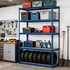 Étagère de Rangement de Garage Robuste Unité de Stockage à 5 Niveaux Réglable en Métal Capacité de 900 à 1130 kg Organisateur Autoportant pour Sous-sol