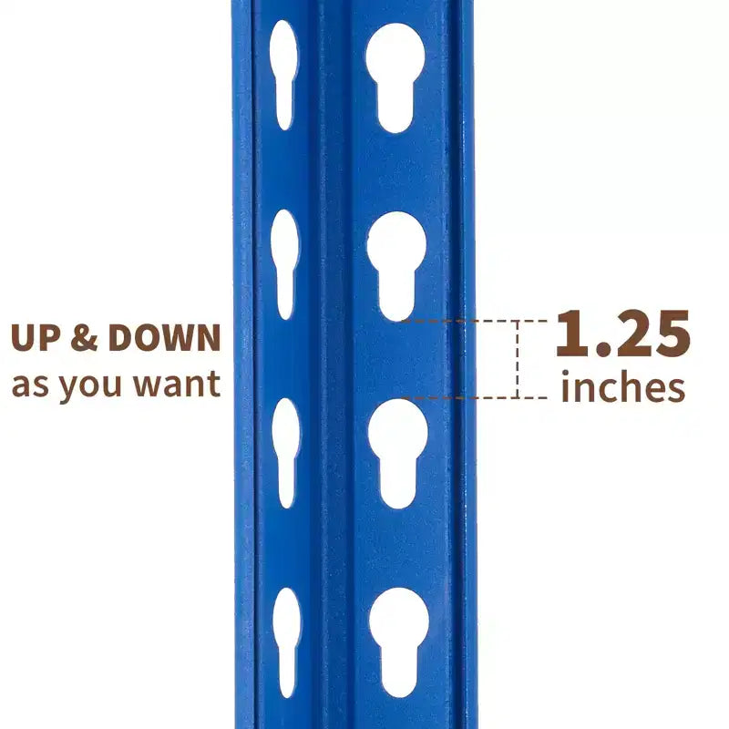 Étagère de Rangement de Garage Robuste Unité de Stockage à 5 Niveaux Réglable en Métal Capacité de 900 à 1130 kg Organisateur Autoportant pour Sous-sol