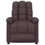 vidaXL Fauteuil de massage Tissu gris clair (100 % polyester), Bois, Métal