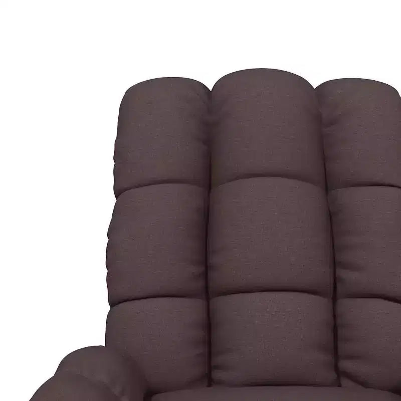 vidaXL Fauteuil de massage Tissu gris clair (100 % polyester), Bois, Métal