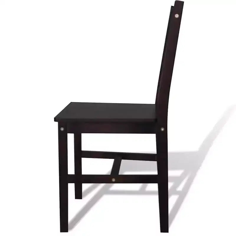 vidaXL Lot de 2 chaises de salle à manger en bois de pin massif blanc, 84 cm de haut