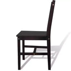 vidaXL Lot de 2 chaises de salle à manger en bois de pin massif blanc, 84 cm de haut