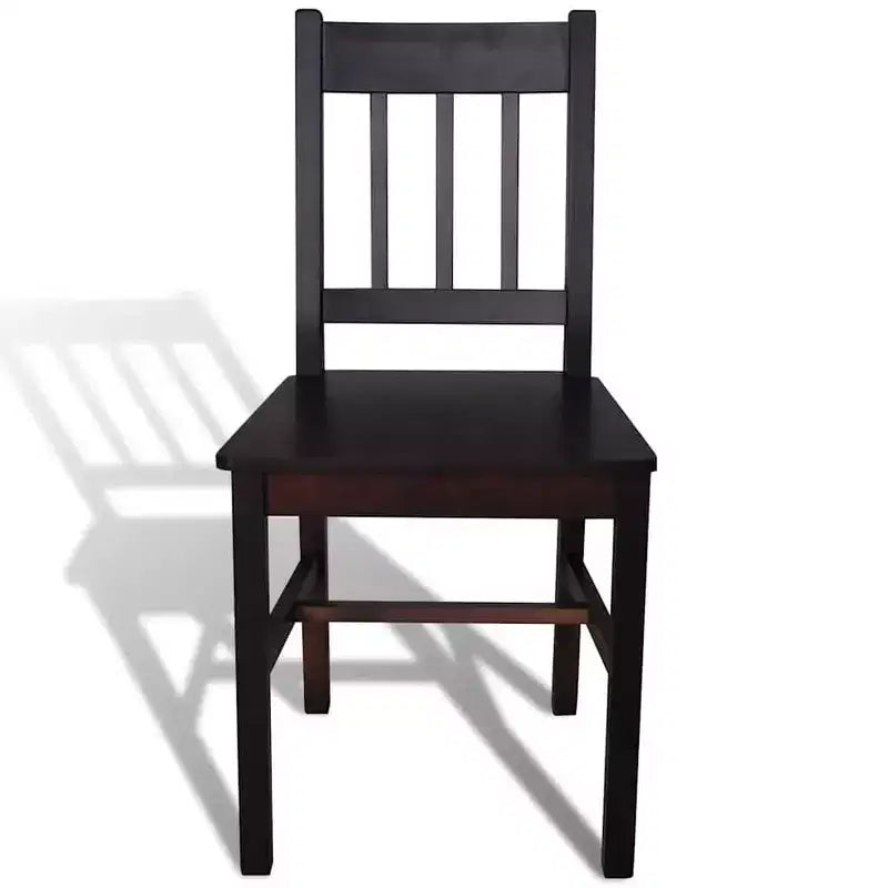 vidaXL Lot de 2 chaises de salle à manger en bois de pin massif blanc, 84 cm de haut