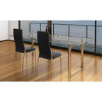 vidaXL Chaises de salle à manger 2 pcs Similicuir Noir
