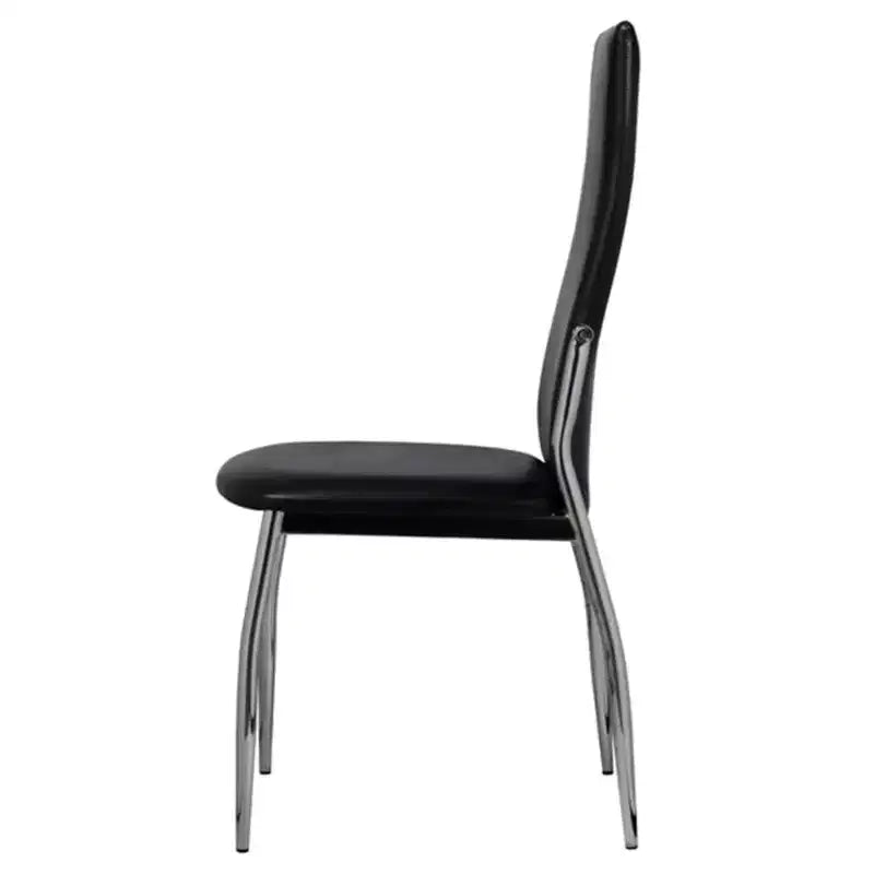 vidaXL Chaises de salle à manger 2 pcs Similicuir Noir