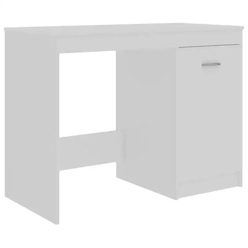 vidaXL Bureau blanc Bois d'ingénierie 140 cm x 50 cm x 76 cm Rangement