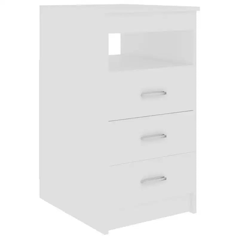 vidaXL Bureau blanc Bois d'ingénierie 140 cm x 50 cm x 76 cm Rangement