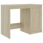 vidaXL Bureau blanc Bois d'ingénierie 140 cm x 50 cm x 76 cm Rangement