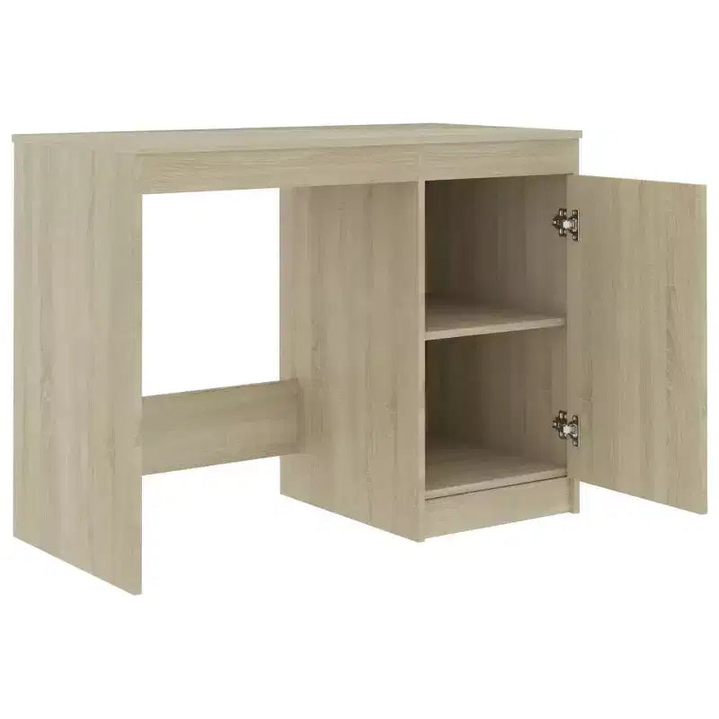 vidaXL Bureau blanc Bois d'ingénierie 140 cm x 50 cm x 76 cm Rangement