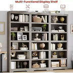 GustoWave, étagère ouverte avec tablettes ajustables, meuble de rangement style rustique de 60 cm de large