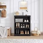 GustoWave, étagère ouverte avec tablettes ajustables, meuble de rangement style rustique de 60 cm de large