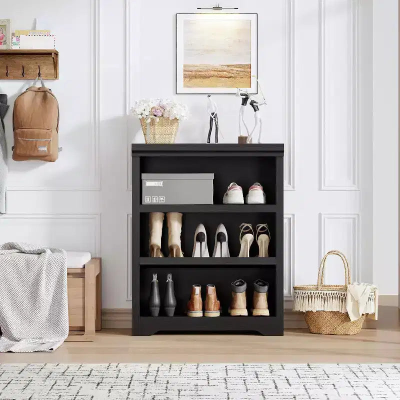 GustoWave, étagère ouverte avec tablettes ajustables, meuble de rangement style rustique de 60 cm de large