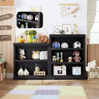 GustoWave, étagère ouverte avec tablettes ajustables, meuble de rangement style rustique de 60 cm de large