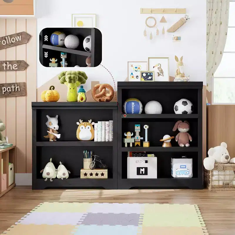 GustoWave, étagère ouverte avec tablettes ajustables, meuble de rangement style rustique de 60 cm de large