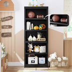 GustoWave, étagère ouverte avec tablettes ajustables, meuble de rangement style rustique de 60 cm de large