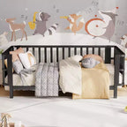 Cadre de lit plateforme pour enfant taille double, lit pour tout-petit, lit de jour pour enfants, lit bas en métal avec barrières latérales amovibles - ModernLuxe