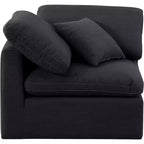 Fauteuil d'angle en tissu texturé lin Indulge Meridian Furniture