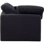 Fauteuil d'angle en tissu texturé lin Indulge Meridian Furniture