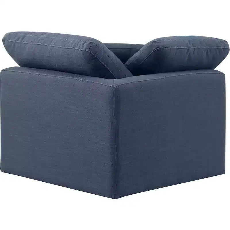 Fauteuil d'angle en tissu texturé lin Indulge Meridian Furniture
