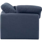 Fauteuil d'angle en tissu texturé lin Indulge Meridian Furniture