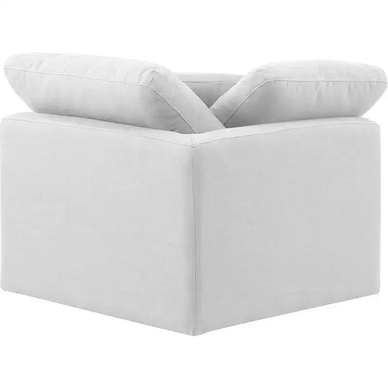 Fauteuil d'angle en tissu texturé lin Indulge Meridian Furniture