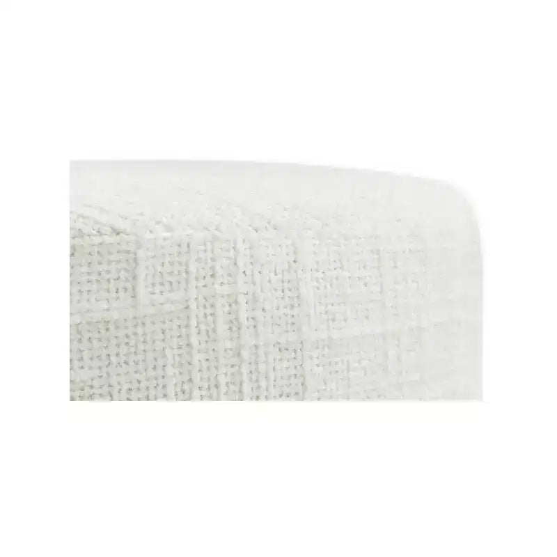 Tabouret en tissu bouclé crème Jasper Meridian Furniture