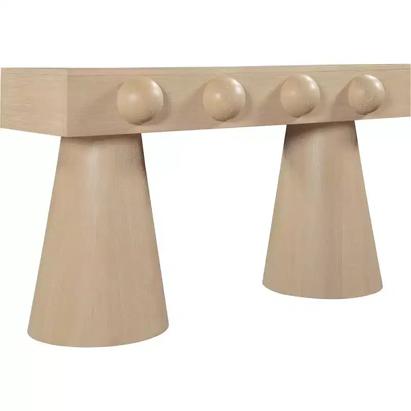 Table console Bracciano en placage de chêne naturel Meridian Furniture
